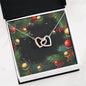 Christmas Background 125 - Interlocking Hearts Necklace