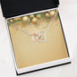 Christmas Background 050 - Interlocking Hearts Necklace