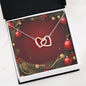 Christmas Background 036 - Interlocking Hearts Necklace