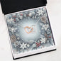 Christmas Background 089 - Interlocking Hearts Necklace