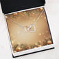 Christmas Background 058 - Interlocking Hearts Necklace