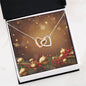 Christmas Background 057 - Interlocking Hearts Necklace