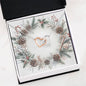 Christmas Background 091 - Interlocking Hearts Necklace