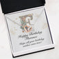 Happy Birthday Florence v01 - Interlocking Hearts Necklace