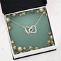 Christmas Background 044 - Interlocking Hearts Necklace