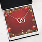 Christmas Background 011 - Interlocking Hearts Necklace