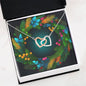 Christmas Background 122 - Interlocking Hearts Necklace