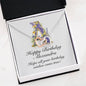 Happy Birthday Alexandra v02 - Interlocking Hearts Necklace