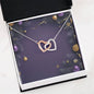 Christmas Background 065 - Interlocking Hearts Necklace