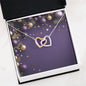 Christmas Background 054 - Interlocking Hearts Necklace