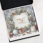Christmas Background 079 - Interlocking Hearts Necklace