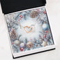 Christmas Background 080 - Interlocking Hearts Necklace