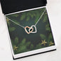 Christmas Background 113 - Interlocking Hearts Necklace