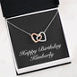 Happy Birthday Kimberly v2 - Interlocking Hearts Necklace