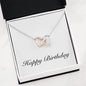 Happy Birthday - Interlocking Hearts Necklace