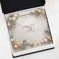 Christmas Background 039 - Interlocking Hearts Necklace