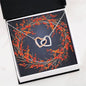 Christmas Background 121 - Interlocking Hearts Necklace