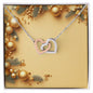 Christmas Background 059 - Interlocking Hearts Necklace