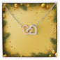 Christmas Background 056 - Interlocking Hearts Necklace