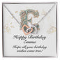 Happy Birthday Emma v01 - Interlocking Hearts Necklace