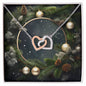 Christmas Background 102 - Interlocking Hearts Necklace