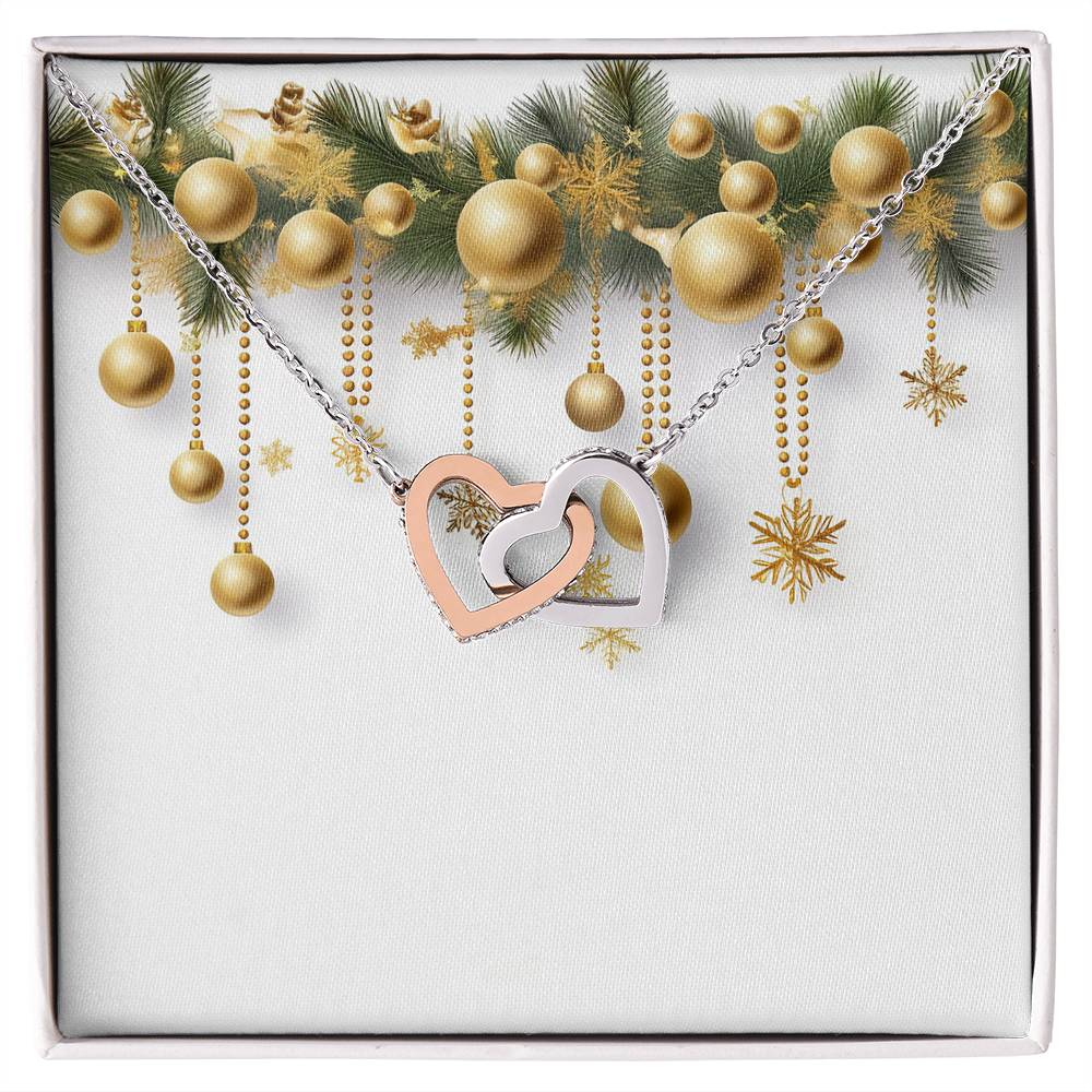 Christmas Background 043 - Interlocking Hearts Necklace