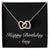 Happy Birthday Amy v2 - Interlocking Hearts Necklace