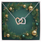 Christmas Background 035 - Interlocking Hearts Necklace