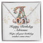 Happy Birthday Adrienne v01 - Interlocking Hearts Necklace