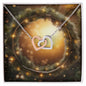 Christmas Background 106 - Interlocking Hearts Necklace