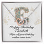 Happy Birthday Elizabeth v01 - Interlocking Hearts Necklace