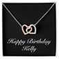 Happy Birthday Kelly v2 - Interlocking Hearts Necklace