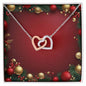 Christmas Background 033 - Interlocking Hearts Necklace