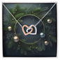 Christmas Background 108 - Interlocking Hearts Necklace