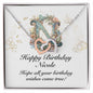 Happy Birthday Nicole v01 - Interlocking Hearts Necklace