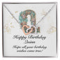 Happy Birthday Quinn v01 - Interlocking Hearts Necklace