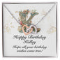Happy Birthday Kelley v01 - Interlocking Hearts Necklace