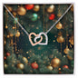 Christmas Background 126 - Interlocking Hearts Necklace