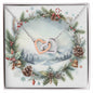 Christmas Background 083 - Interlocking Hearts Necklace