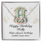 Happy Birthday Holly v01 - Interlocking Hearts Necklace