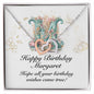 Happy Birthday Margaret v01 - Interlocking Hearts Necklace