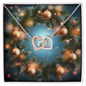 Christmas Background 107 - Interlocking Hearts Necklace