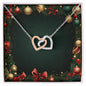 Christmas Background 066 - Interlocking Hearts Necklace