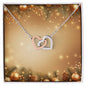 Christmas Background 058 - Interlocking Hearts Necklace