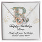 Happy Birthday Rose v01 - Interlocking Hearts Necklace