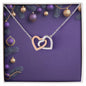 Christmas Background 019 - Interlocking Hearts Necklace