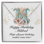 Happy Birthday Mildred v01 - Interlocking Hearts Necklace
