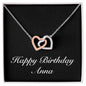 Happy Birthday Anna v2 - Interlocking Hearts Necklace