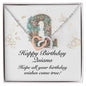 Happy Birthday Quiana v01 - Interlocking Hearts Necklace