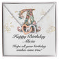 Happy Birthday Alicia v01 - Interlocking Hearts Necklace